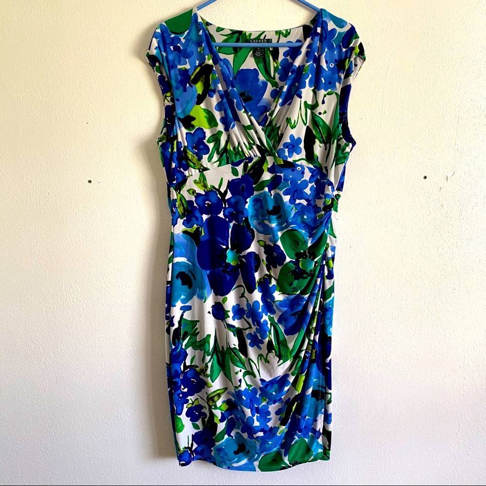 Lauren Ralph Lauren sleeveless floral dress sz 16